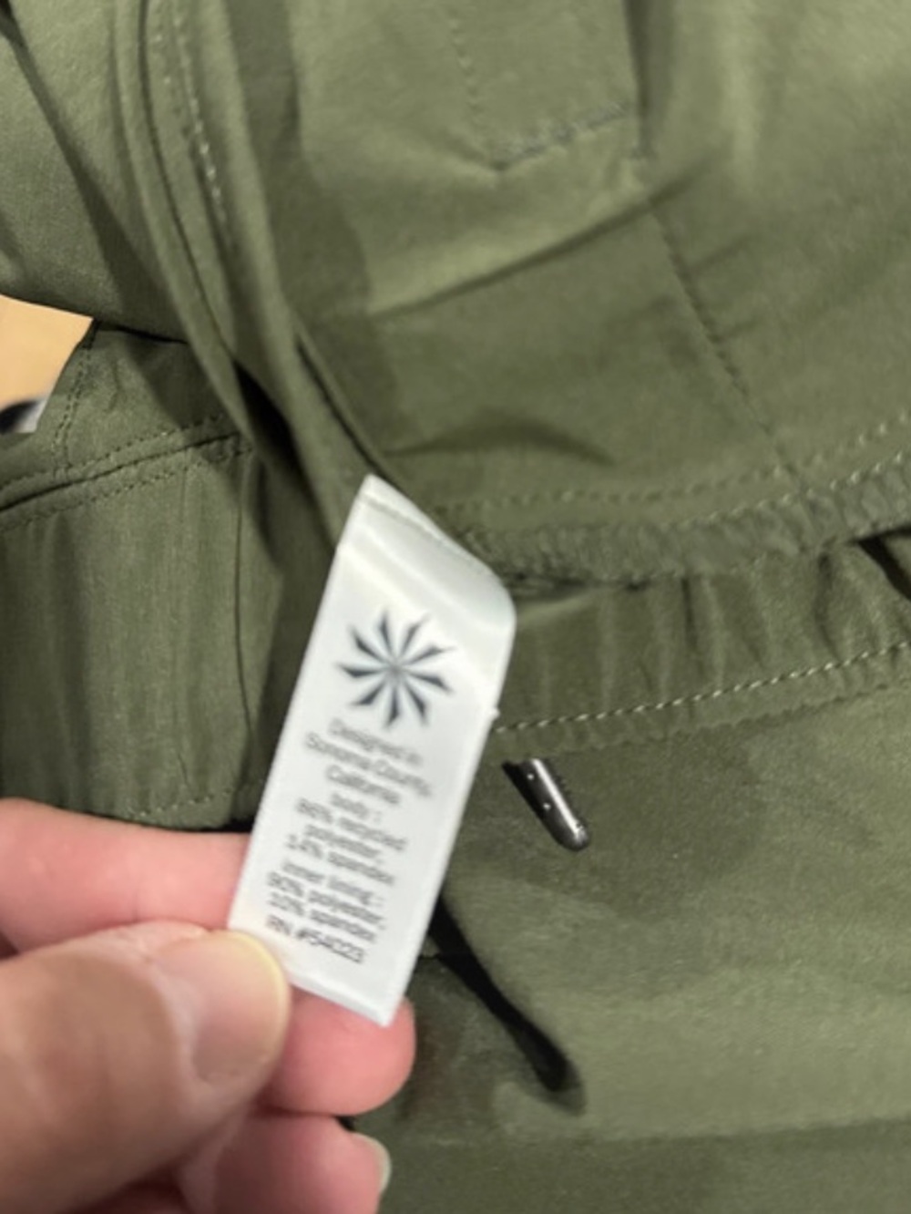 Athleta skort Olive Green Active Drawstring Skirt small - Picture 2 of 4